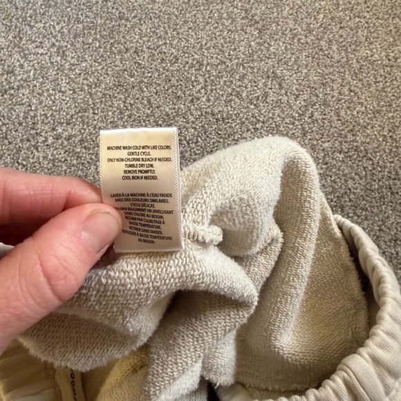 Elwood womens Organic Cotton Sweat Shorts Cream Off White CS00002 Size M - Picture 4 of 7